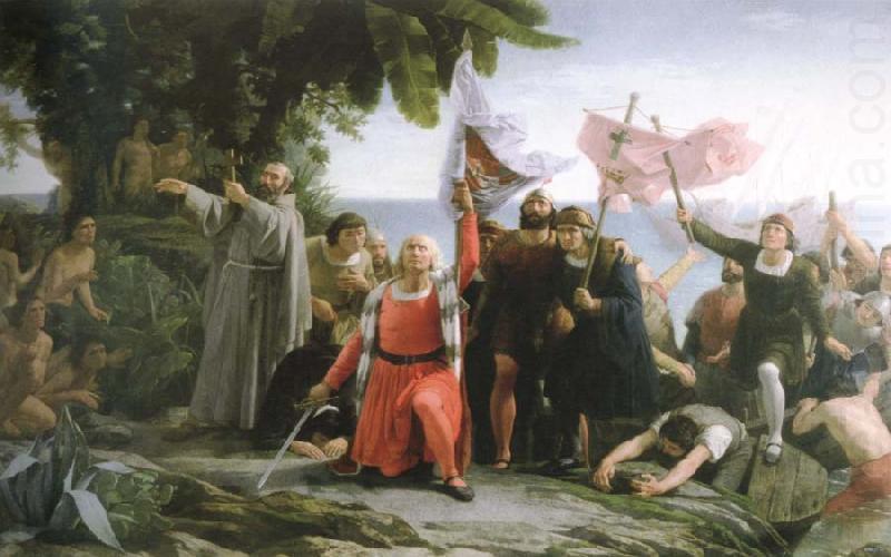 the first landing of christopher columbus in america, dioscoro teofilo de la puebla tolin